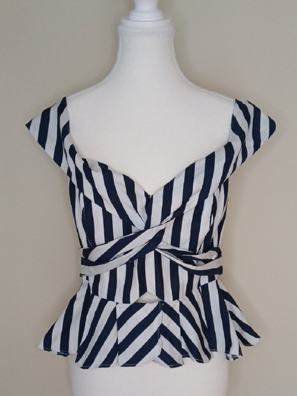 Anthropologie Bardot the Connie Bustier 100% Linen Size US 10